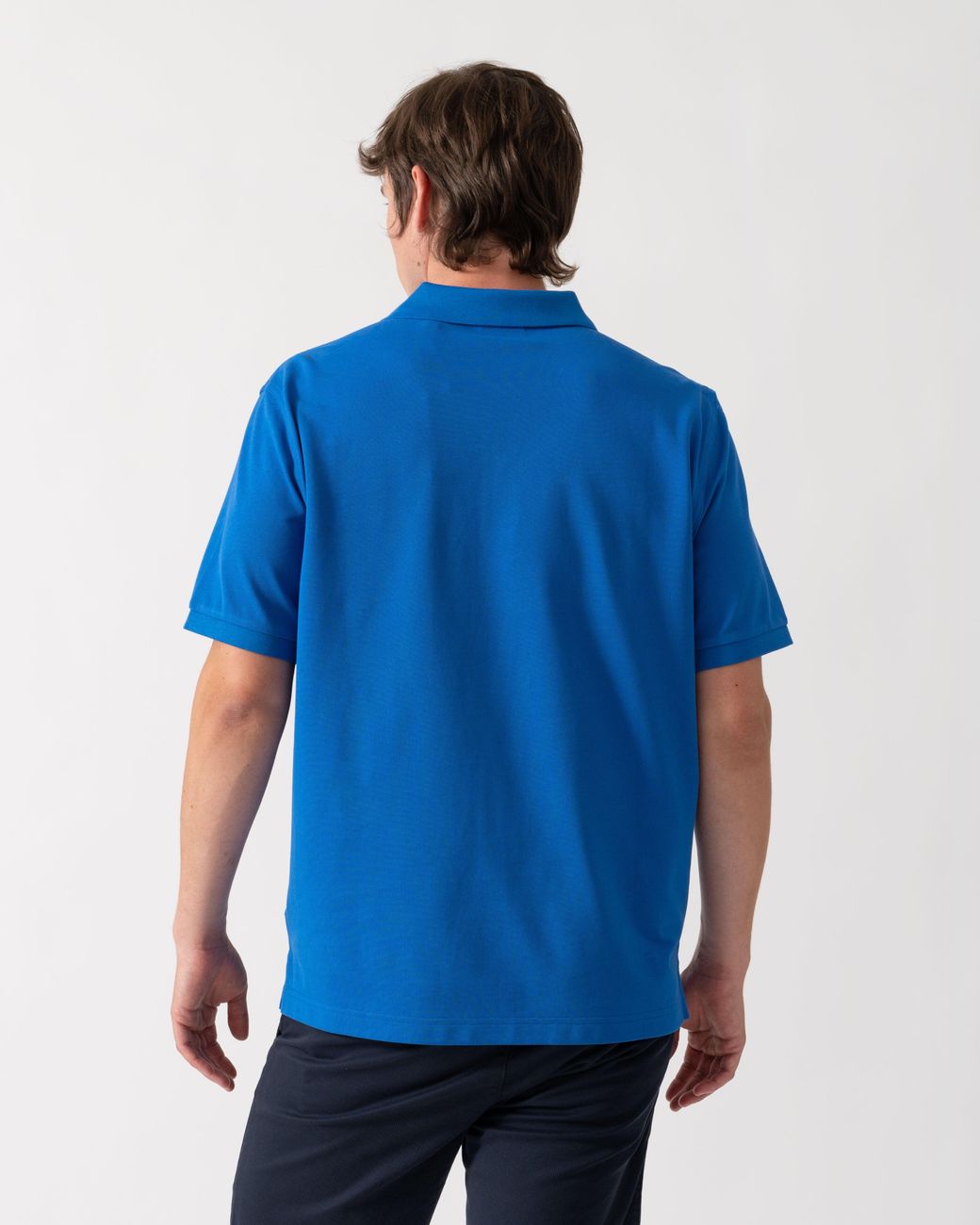 Gant Blue Regular Fit Short Sleeve Shield Logo Pique Polo for men