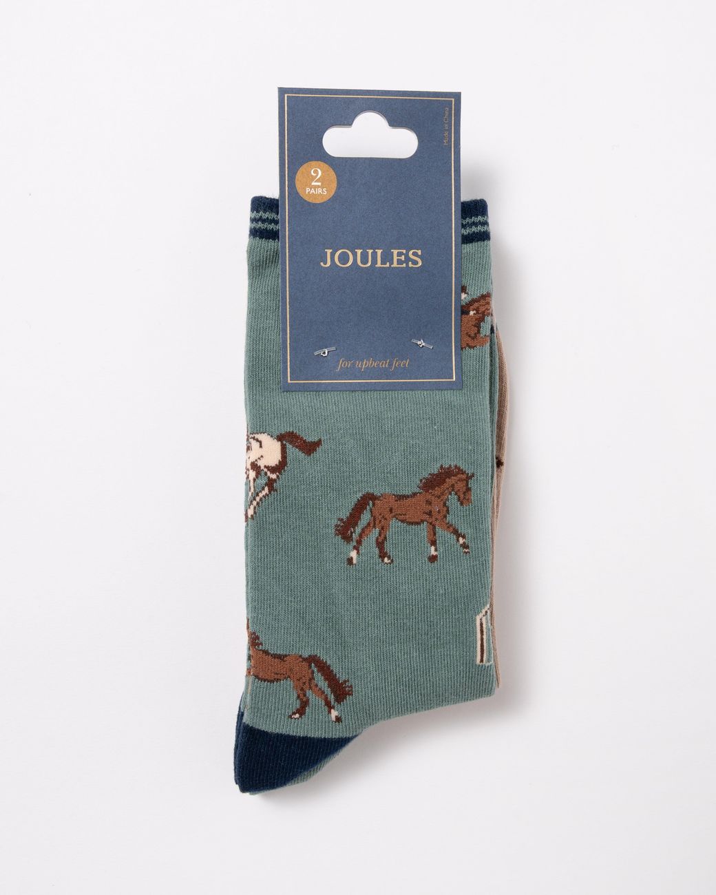 Joules Blue Everyday 2 Pack Socks