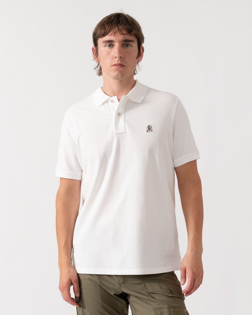 Parajumpers White Wellington Polo Shirt for men