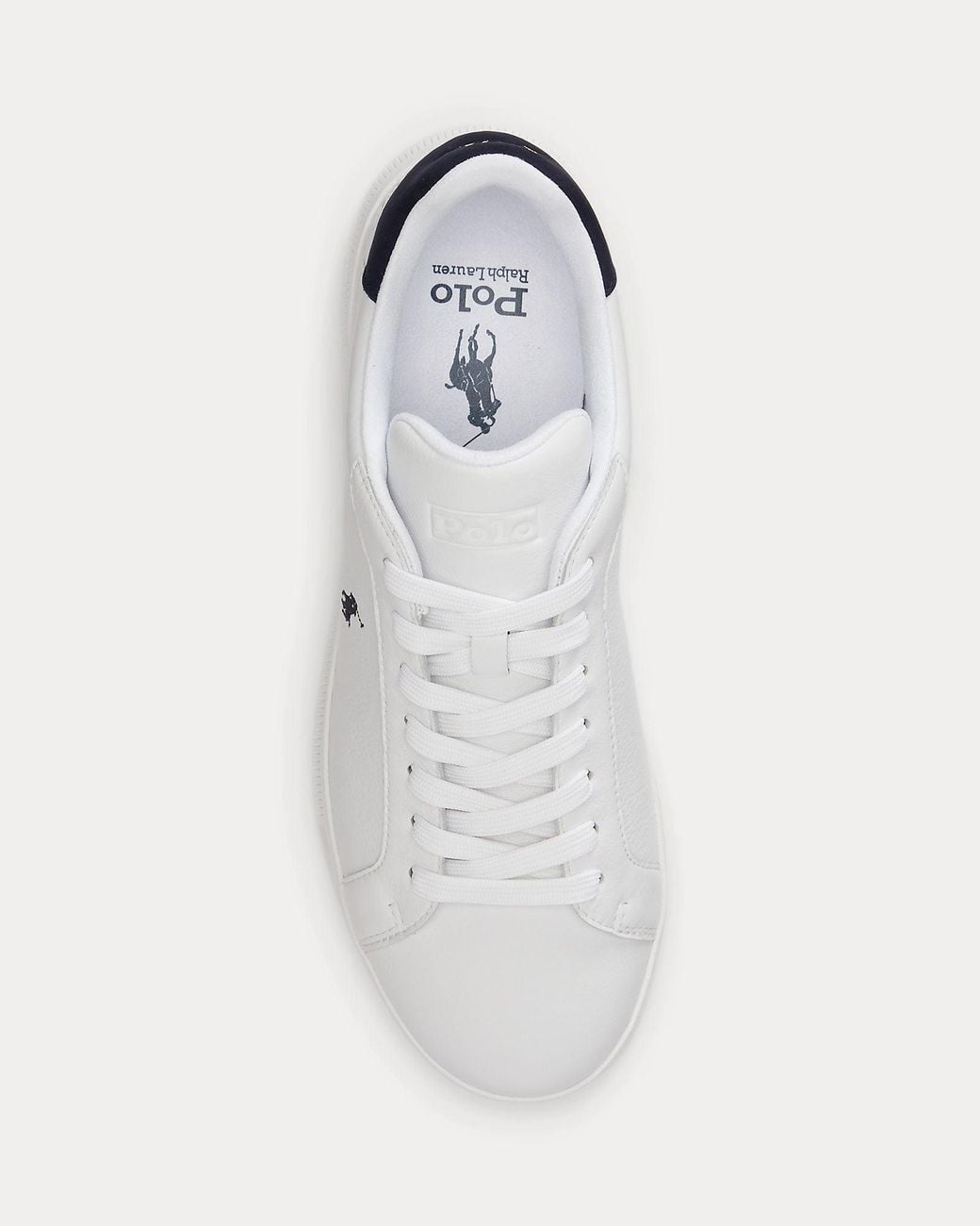 Ralph Lauren White Heritage Court Ii Leather Sneaker for men