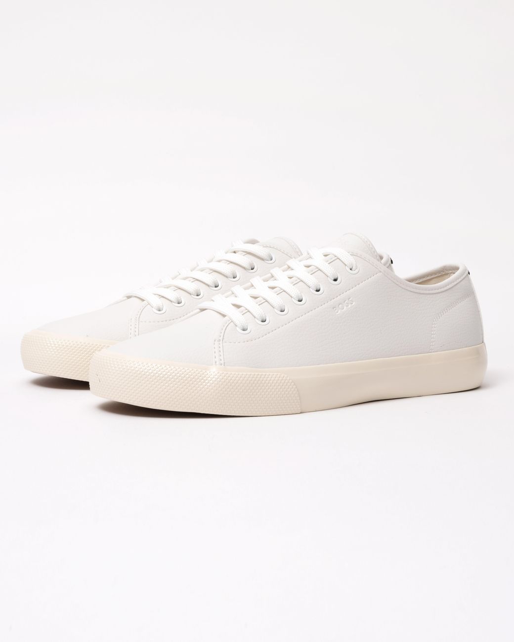 Boss White Aiden Tenn Low Top Trainers for men