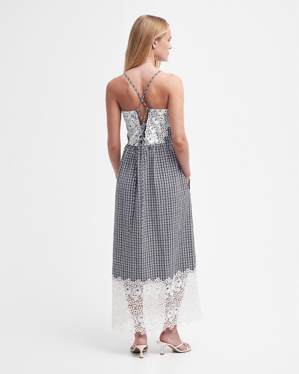 Barbour Gray Glamis Midi Dress