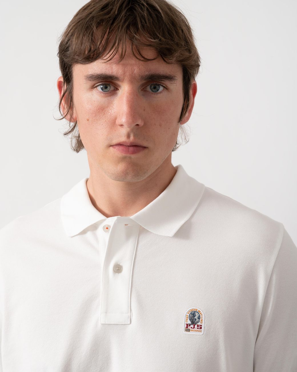 Parajumpers White Wellington Polo Shirt for men