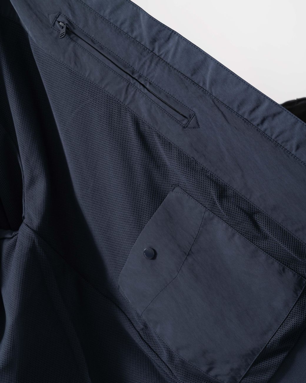 Fred Perry Blue Crinkle Nylon Harrington Jacket for men
