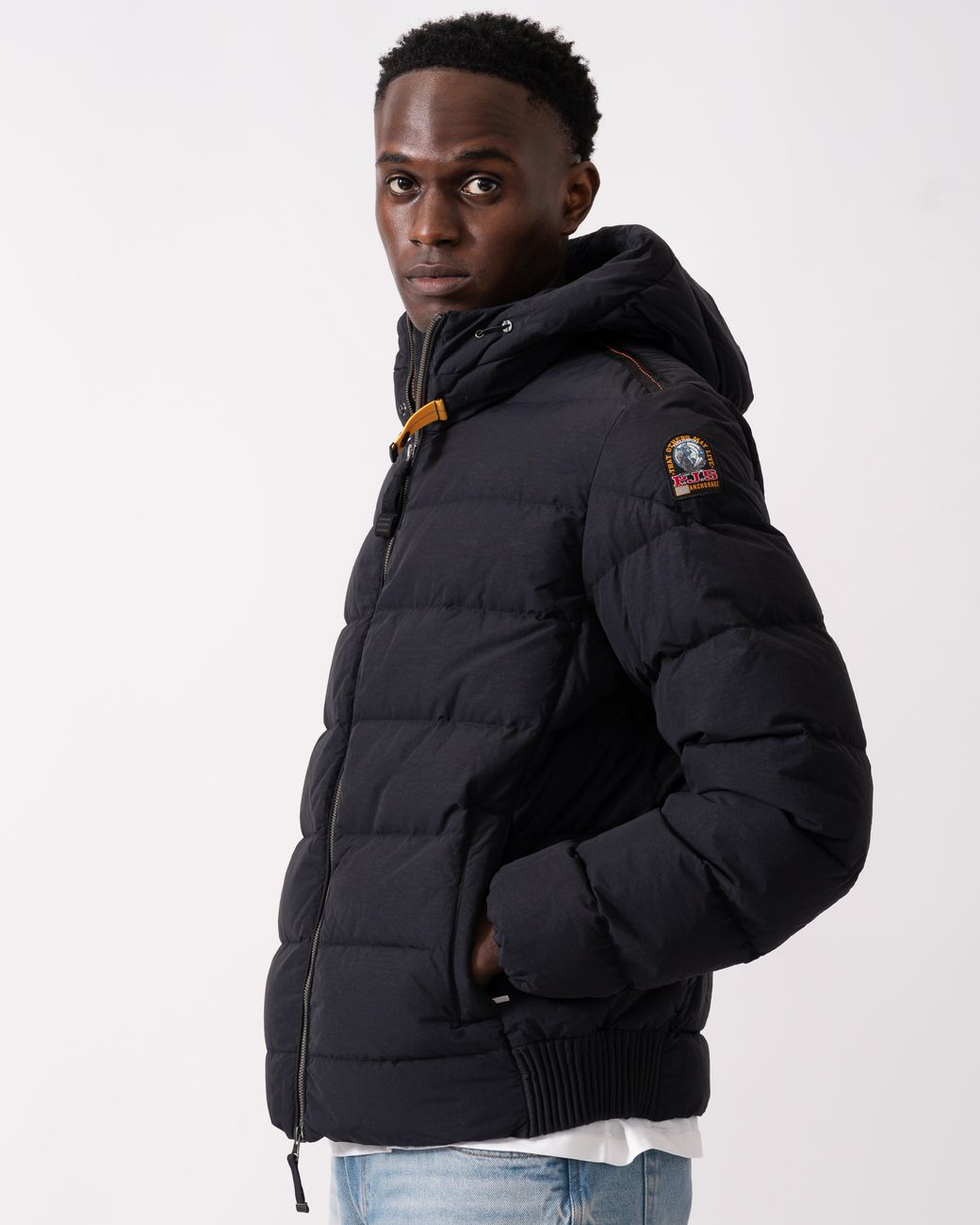 Parajumpers Blue Cassian Hooded Down Jacket for men