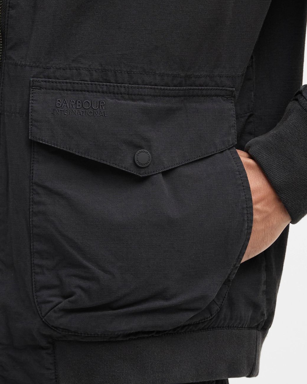 Barbour Black Matley Casual Jacket for men