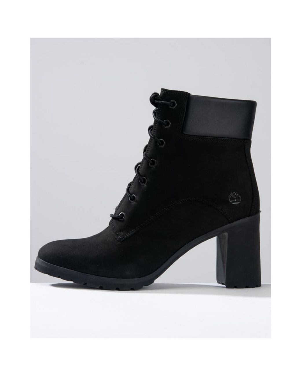 allington 6 inch lace boots black
