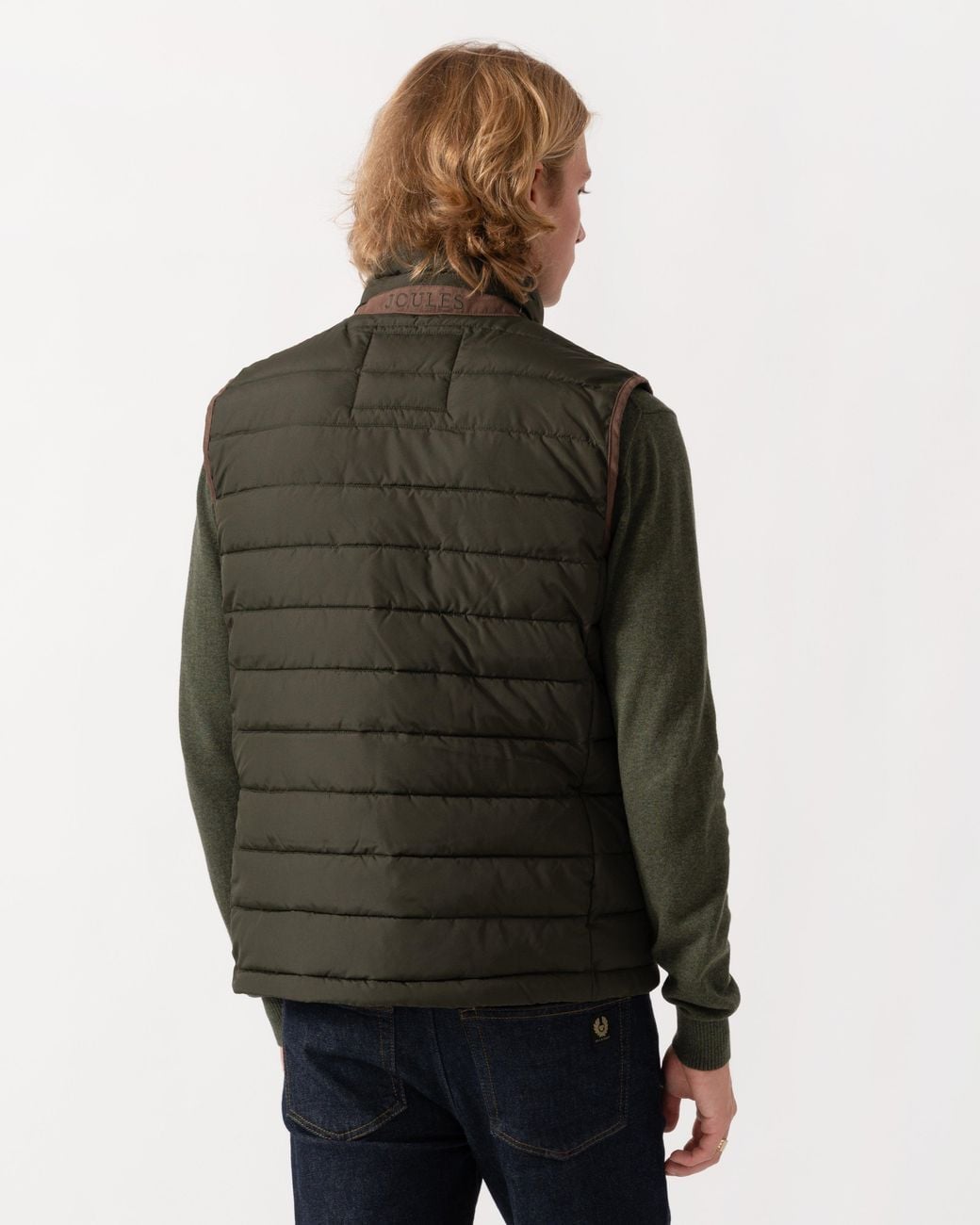 Joules Black Heritage Padded Gilet for men