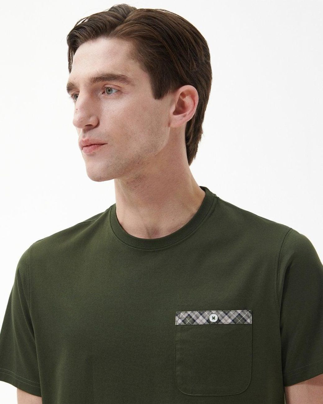Barbour Green Durness Pocket T-Shirt Size: M for men