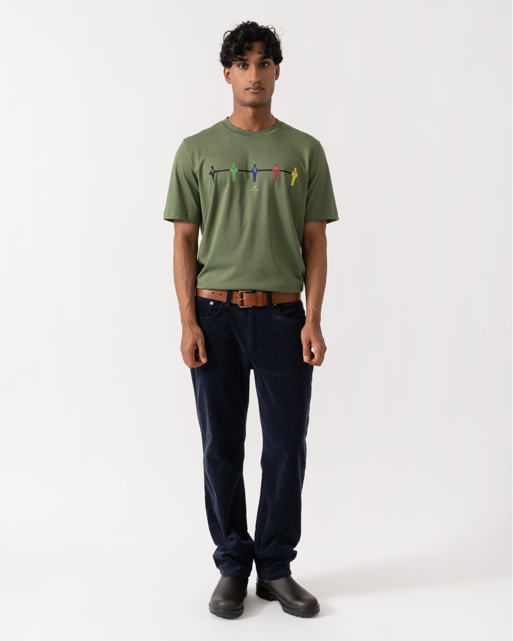 Gant Blue Regular Fit Cord Jeans for men