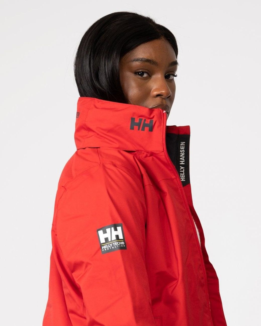Helly Hansen Crew Hooded Midlayer Jacket in Red Lyst UK