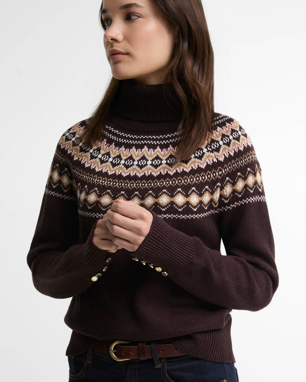 Barbour Multicolor Darwen Turtle Neck Jumper
