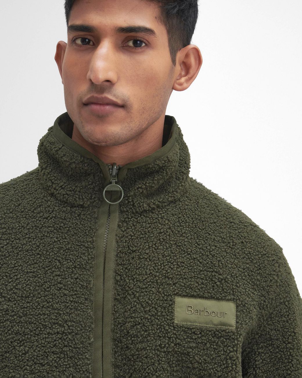 Barbour Green Reversible Fleece Jacket for men