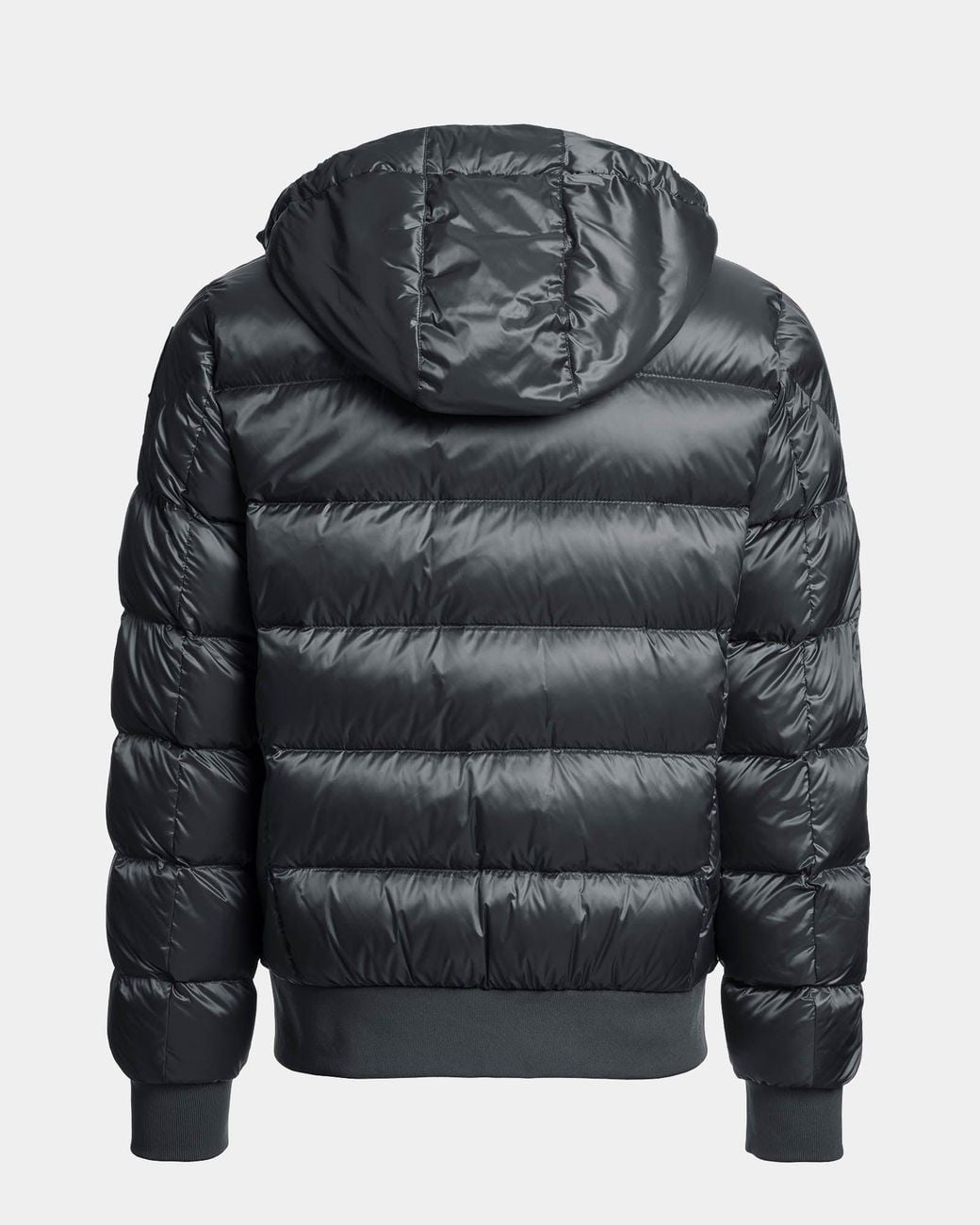 Parajumpers Gray Pharrell Hooded Down Bomber Jacket for men