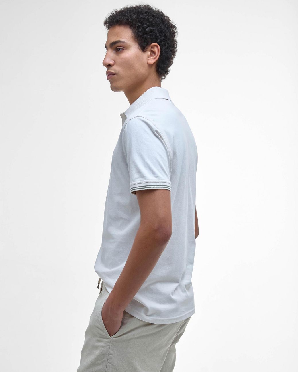 Barbour White Austwick Polo Shirt for men