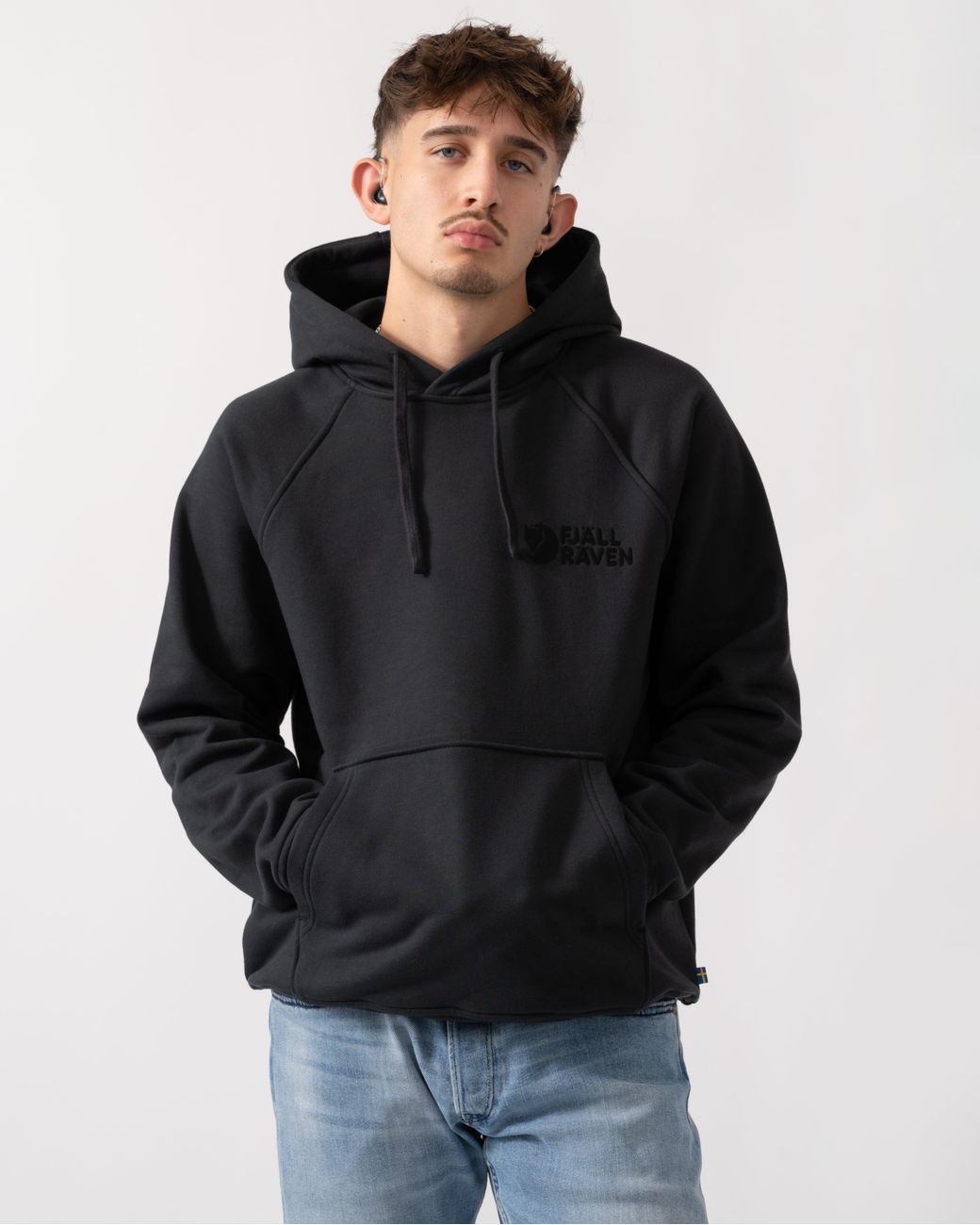 Fjallraven Black Classic Hoodie for men