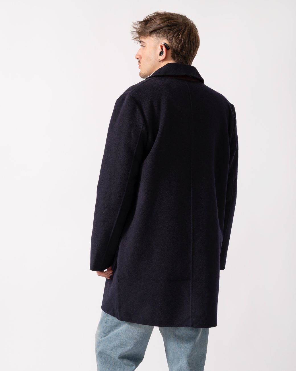 Paul Smith Blue Ps Double-Face Wool-Blend Overcoat for men