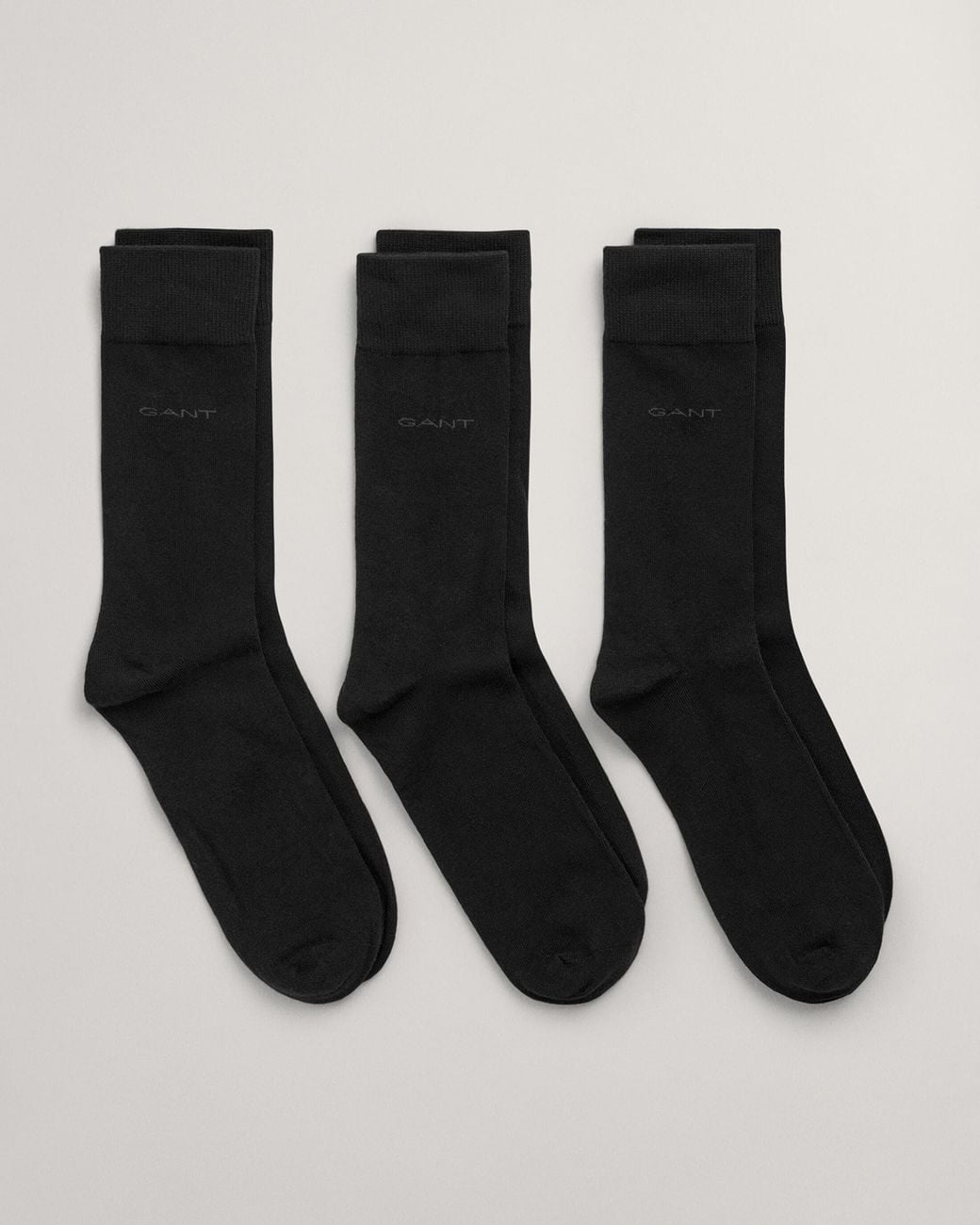 Gant Black Soft Cotton Socks 3-Pack for men