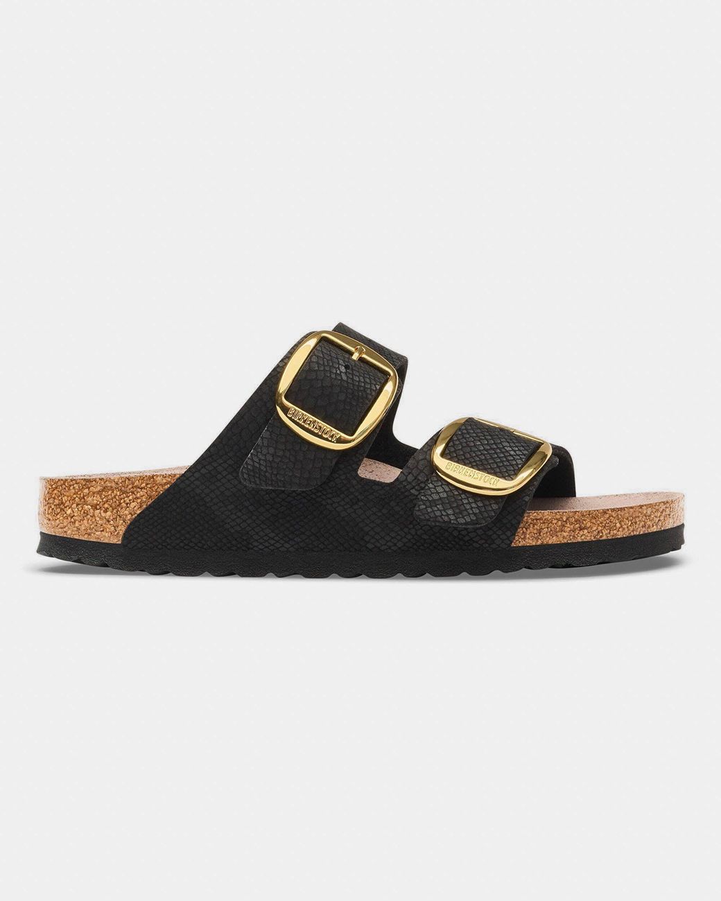 Birkenstock Black Arizona Big Buckle Synthetics Sandals
