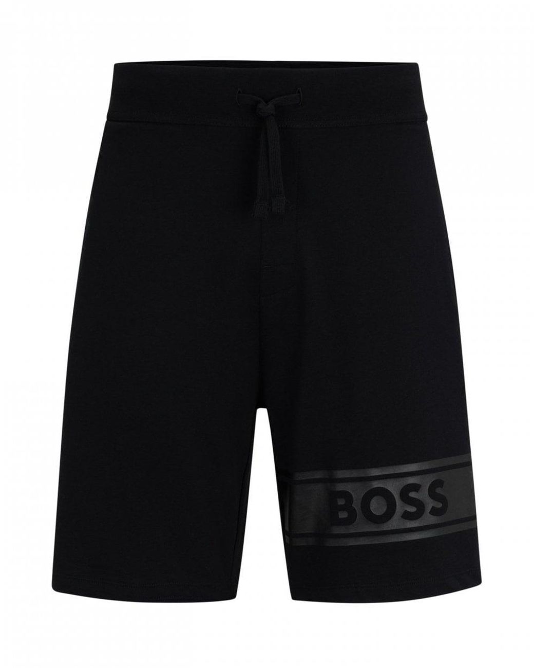 BOSS - Cotton shorts with stripes and logo