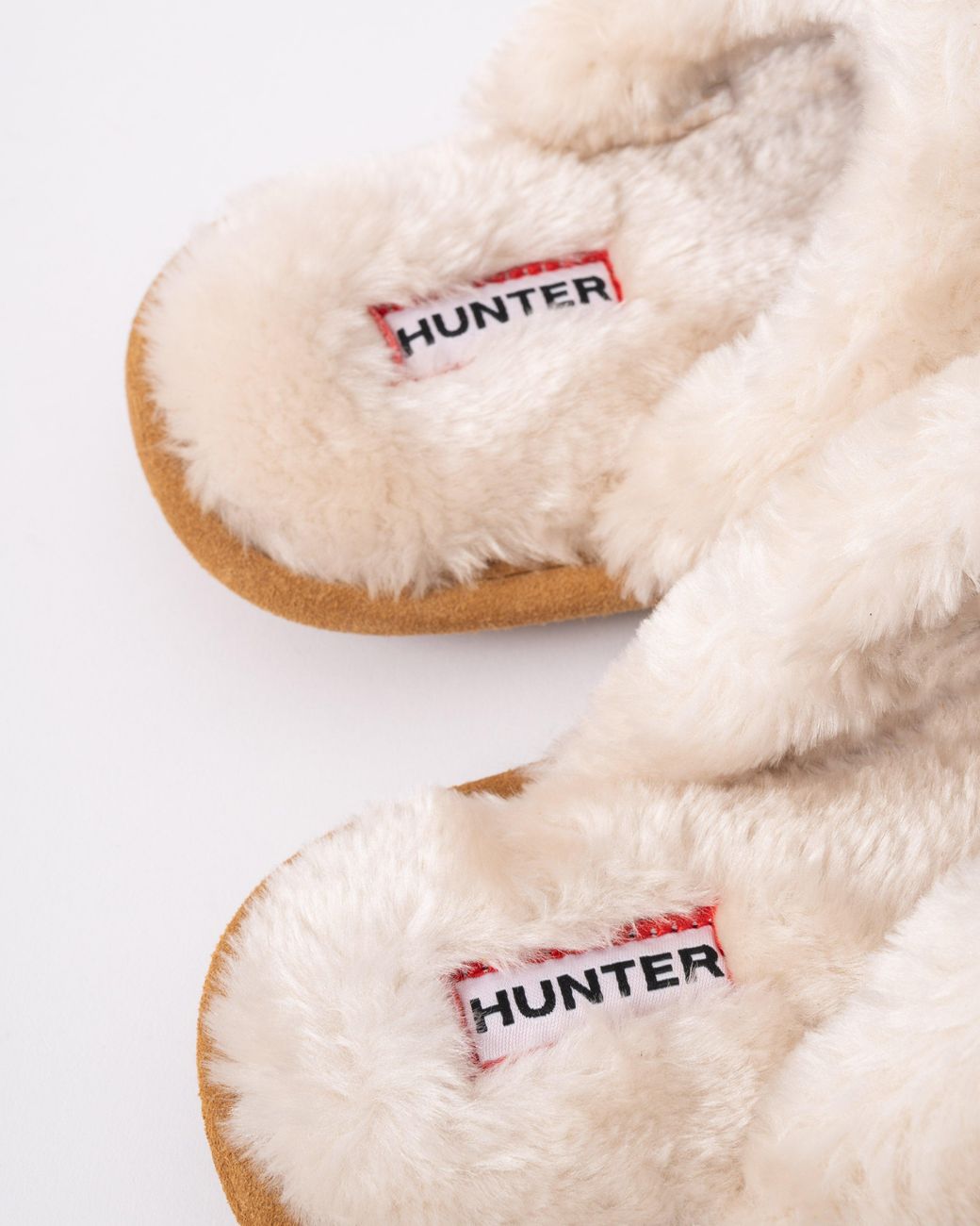Hunter White Mule Slipper