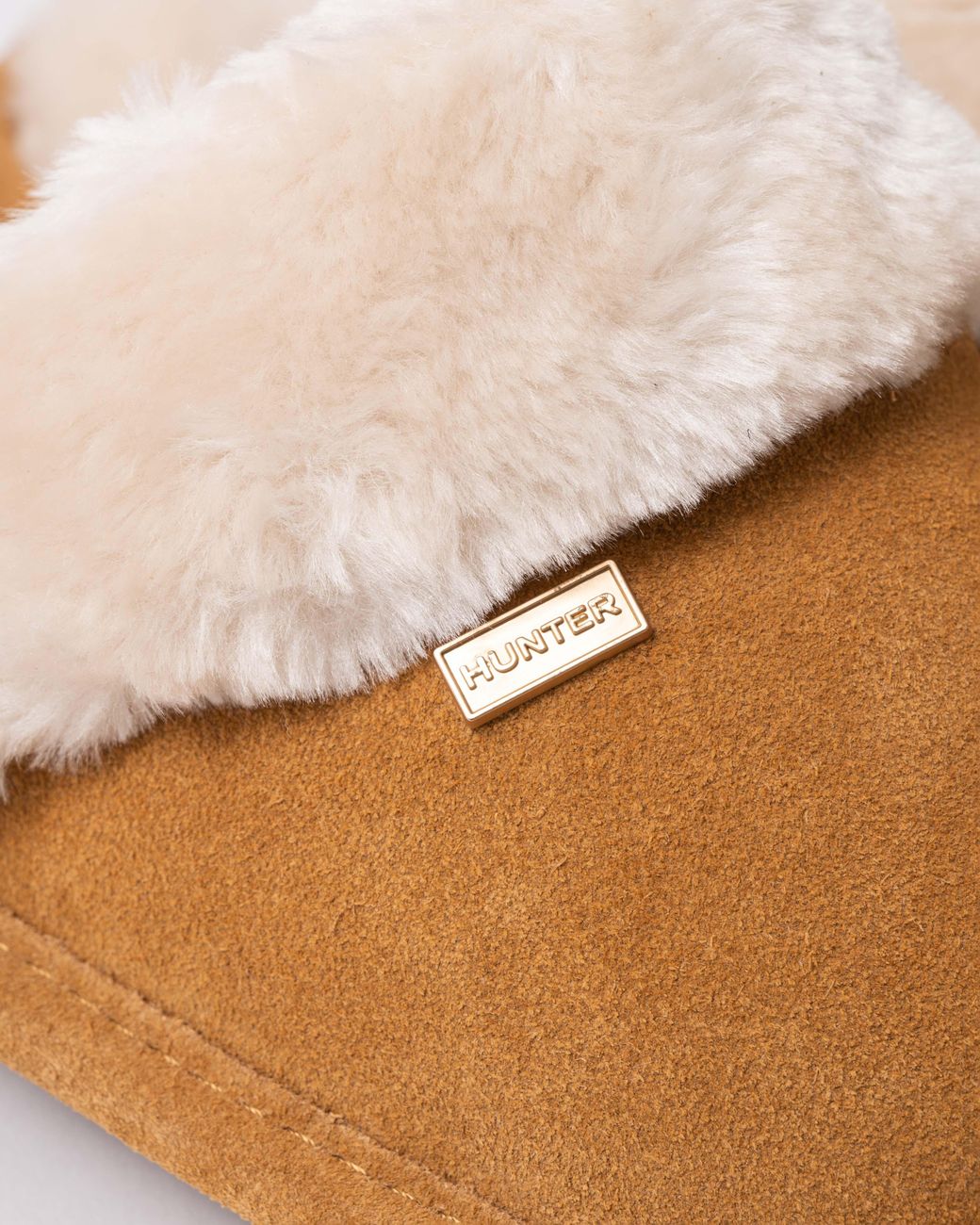 Hunter White Mule Slipper