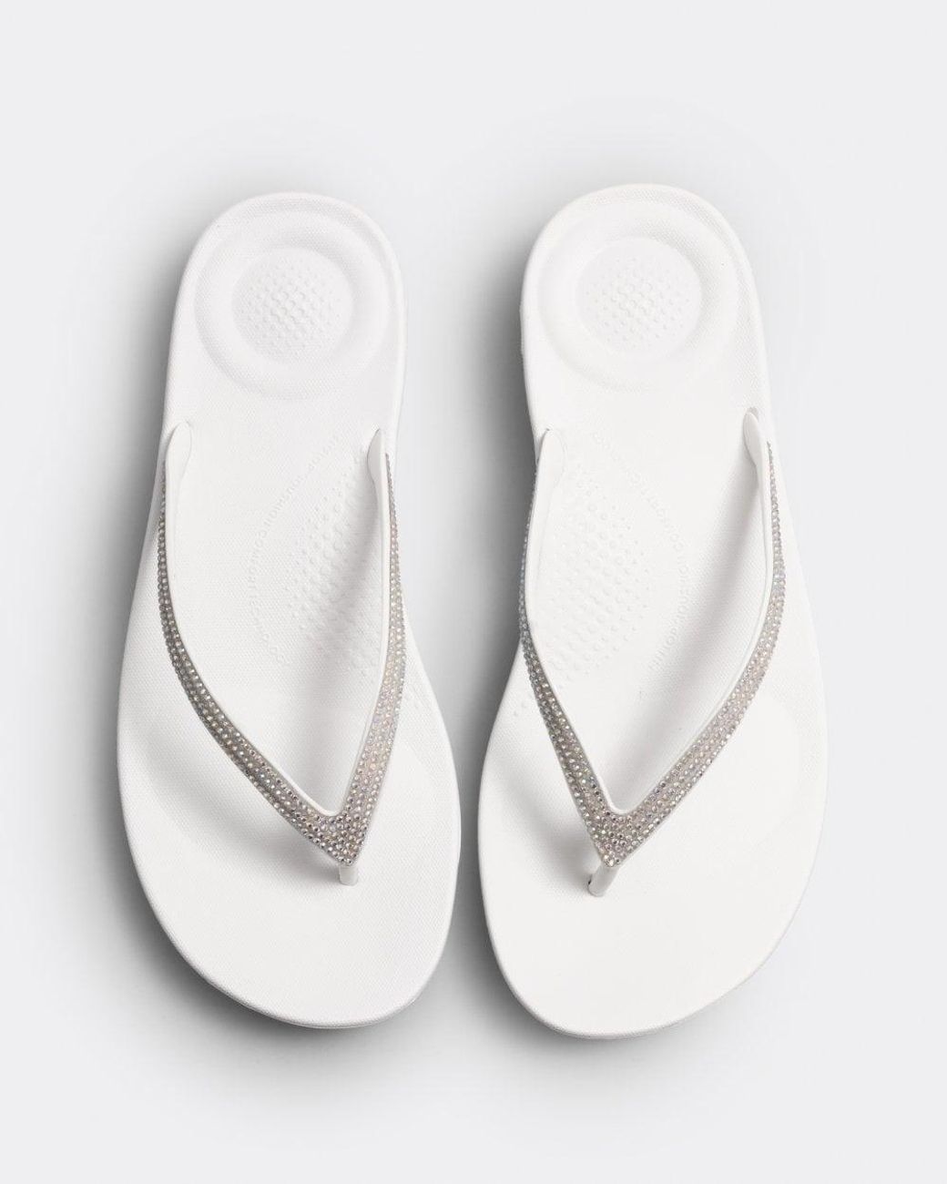 Fitflop White Iqushion Sparkle Flip-Flop
