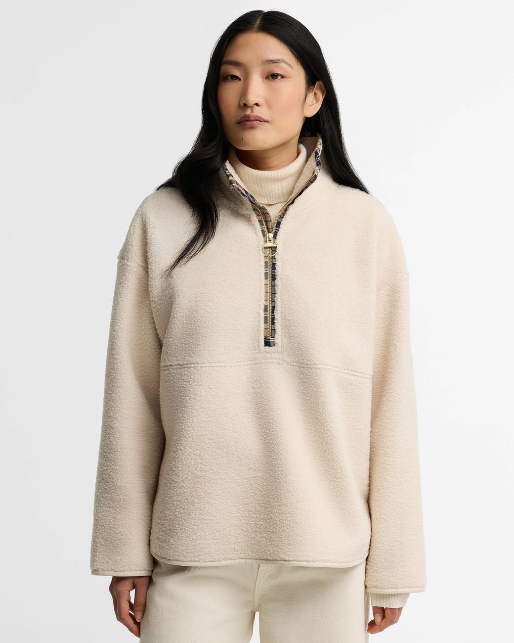 Barbour Natural Merys 1/4 Zip Fleece