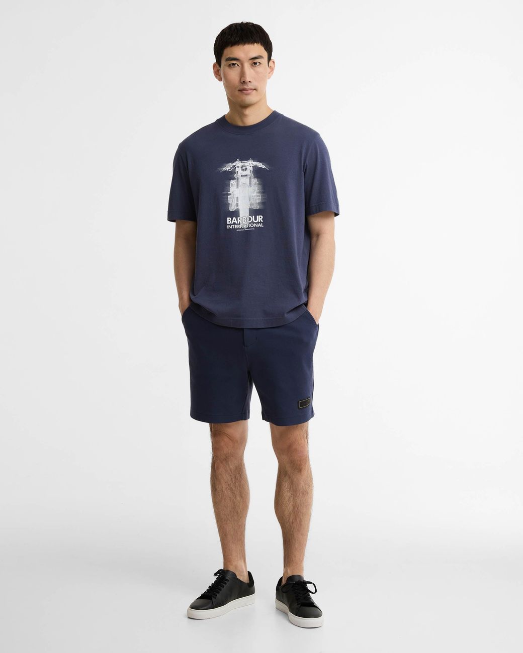 Barbour Blue Hocking Graphic T-Shirt for men