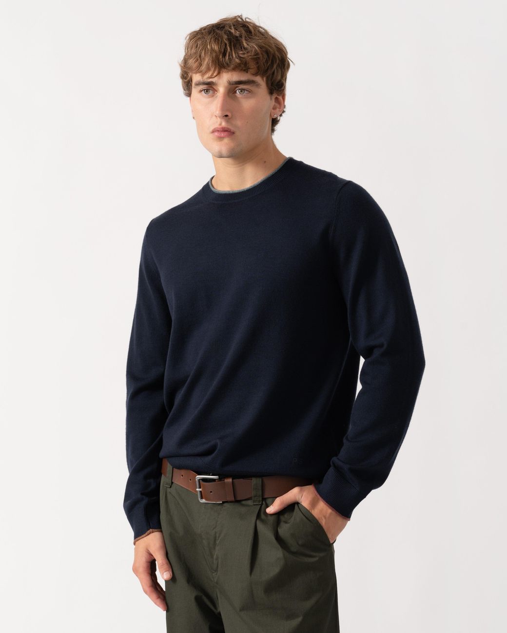 Paul Smith Blue Ps Plain Crew Neck Sweater for men