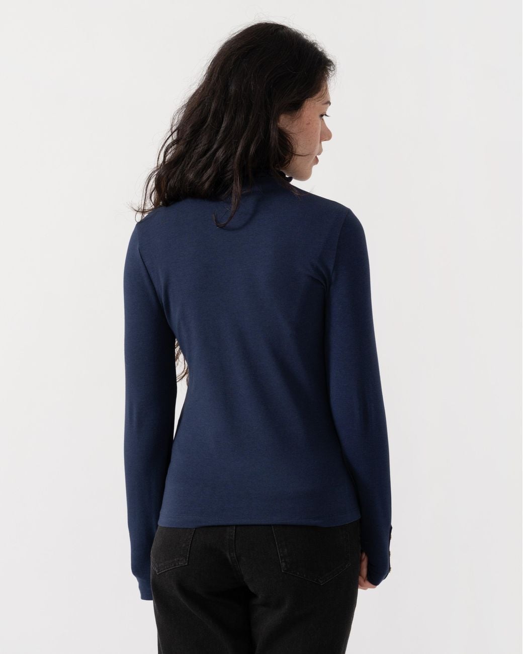 Joules Blue Amy Frill Neck Top