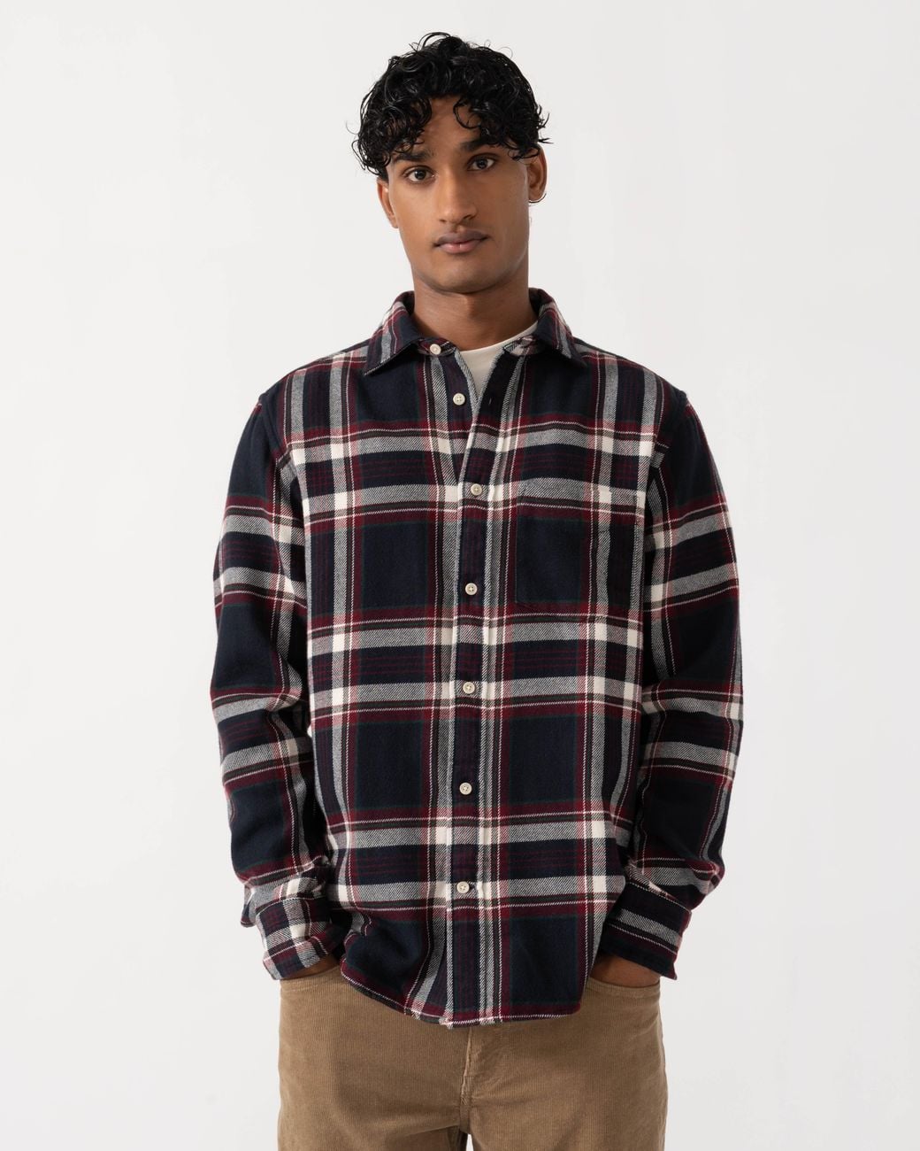 Gant Blue Regular Fit Flannel Check Shirt for men