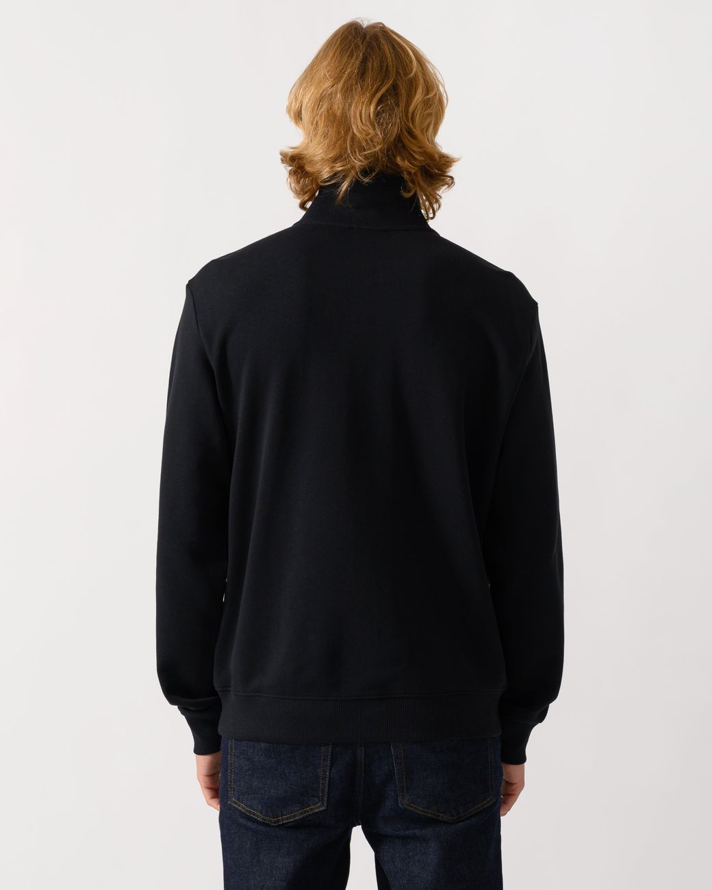 Napapijri Blue Small Box Half Zip Sweatshirt for men