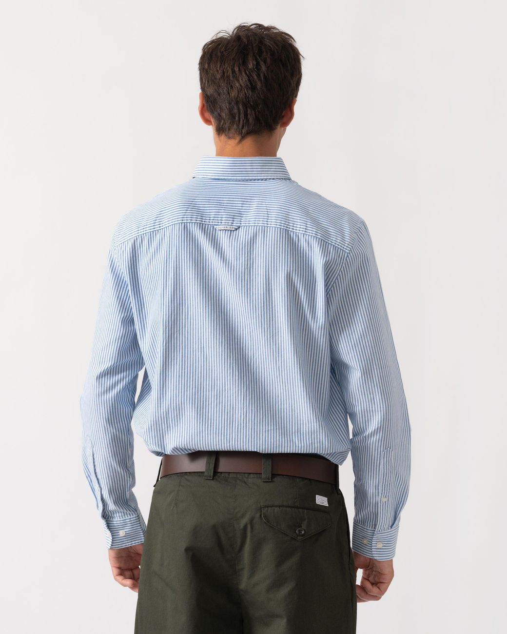 Joules Blue Classic Fit Stripe Oxford Shirt for men