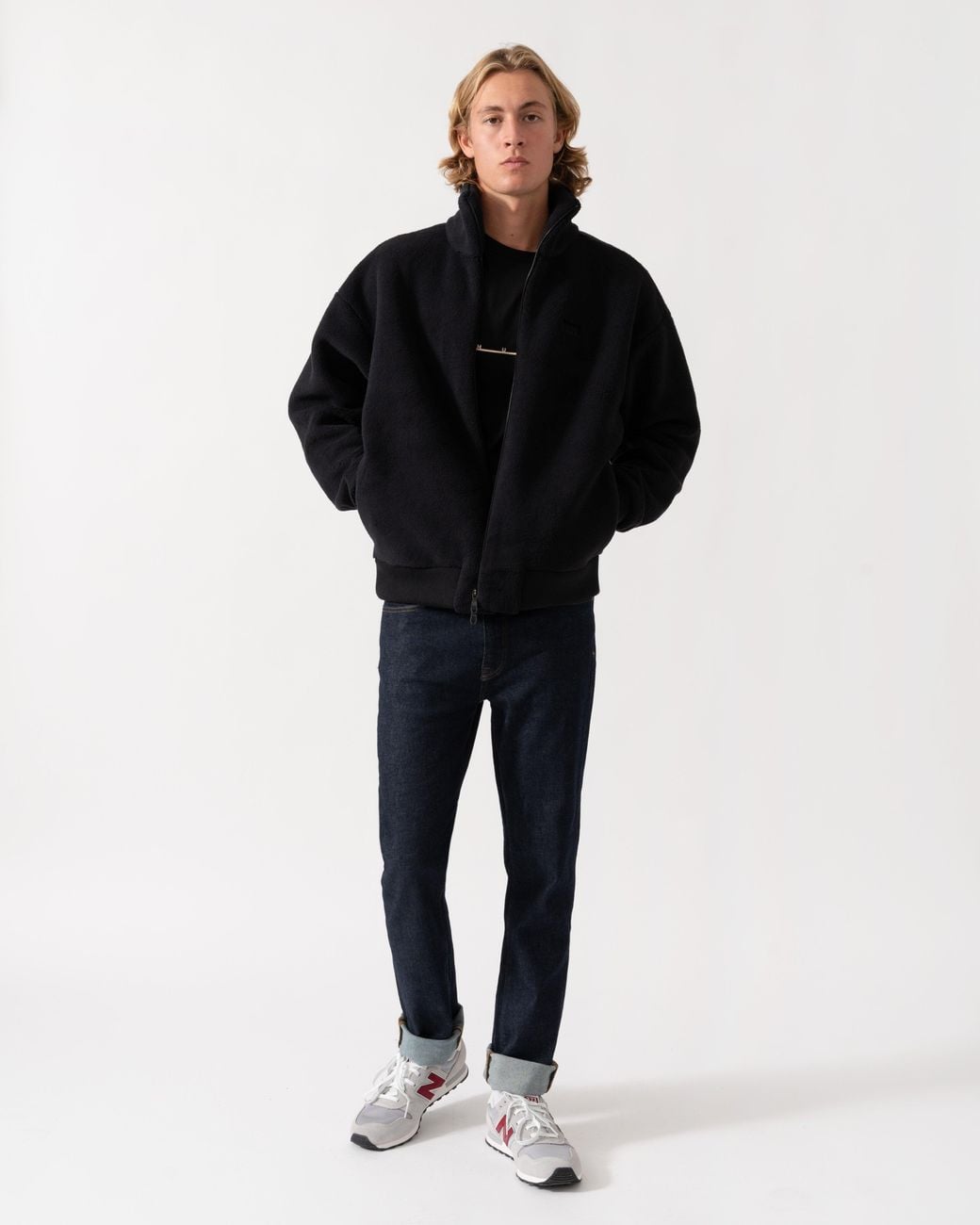 Boss Black Logo-Embroidered Zip-Up Sweatshirt for men
