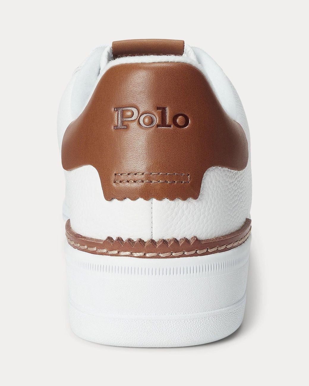 Ralph Lauren Natural Masters Court Leather Sneaker for men