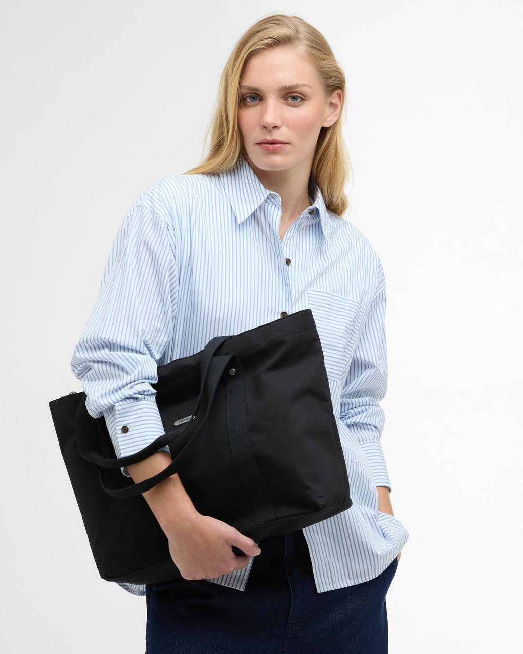 Barbour Black Olivia Tote Bag