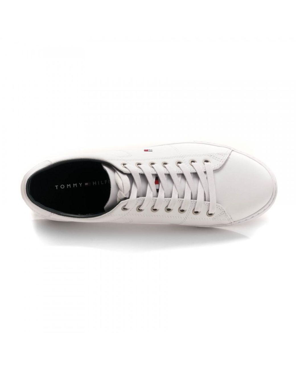 Tommy Hilfiger Jay Essential Leather Low Top Trainers in White for Men |  Lyst