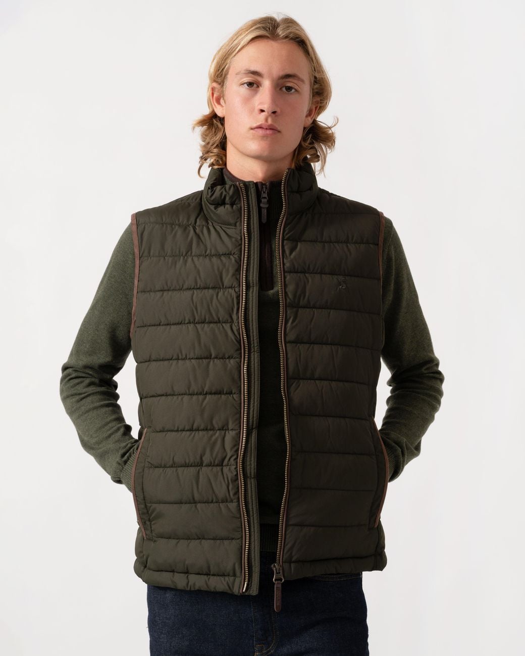 Joules Black Heritage Padded Gilet for men
