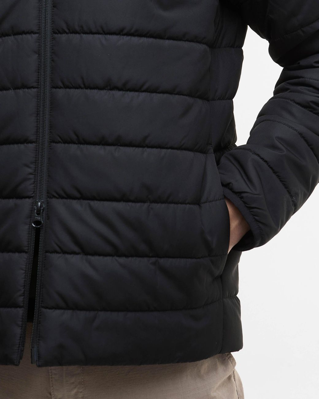 Barbour Black Aldon Quilted Jacket for men