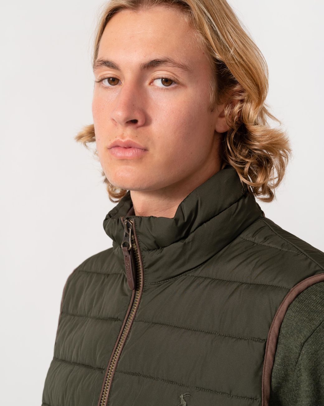 Joules Black Heritage Padded Gilet for men