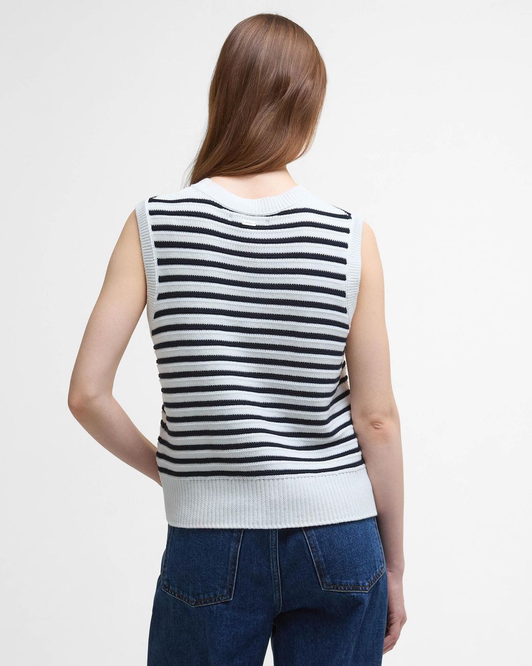Barbour Blue Emberly Sleeveless Knitted Tank