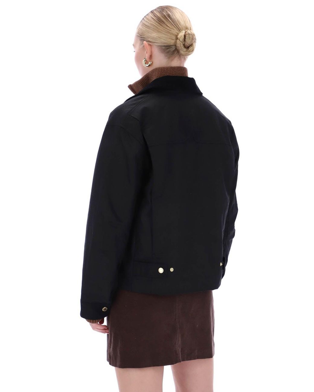 Hunter Black Leith Waxed Jacket