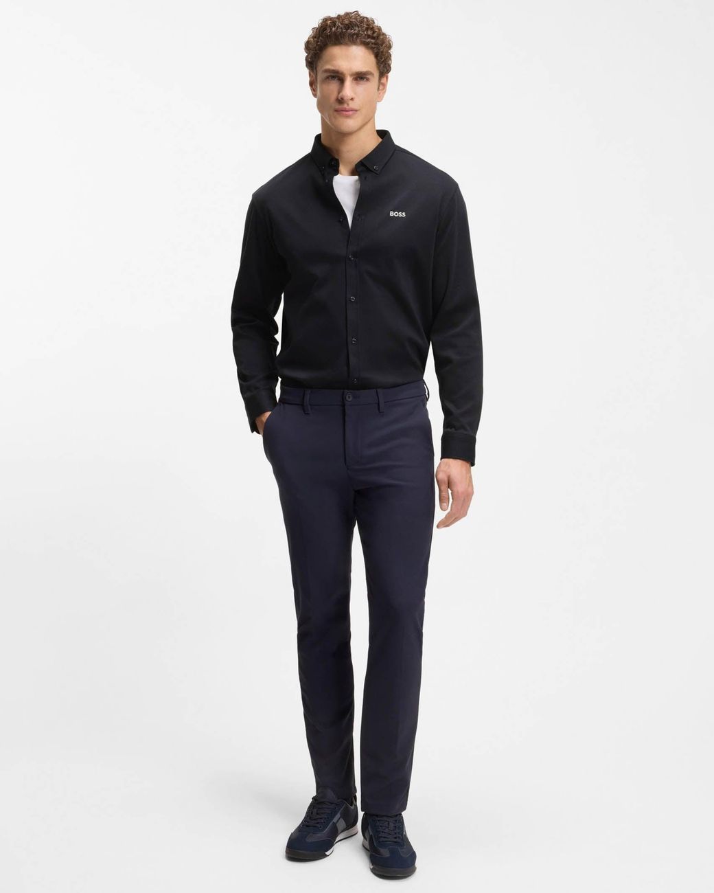 Boss Blue St Motion Long Sleeve Shirt for men