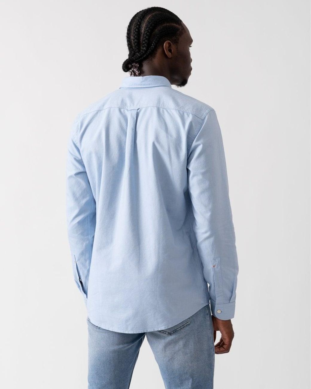 Boss Blue Rickert Long Sleeve Shirt Size: M for men
