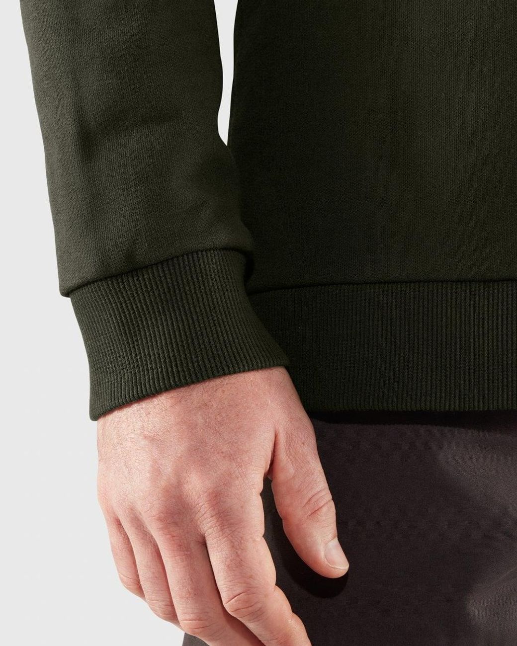 Fjallraven Green Logo Sweatshirt for men