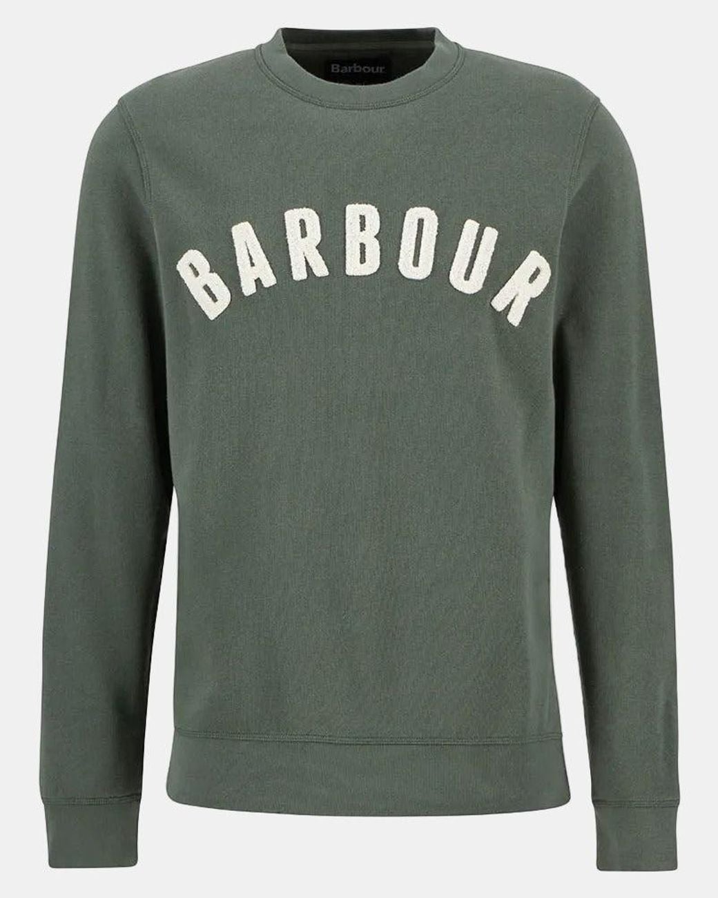 Barbour Green Prep Logo Crew Sweatshirt for men