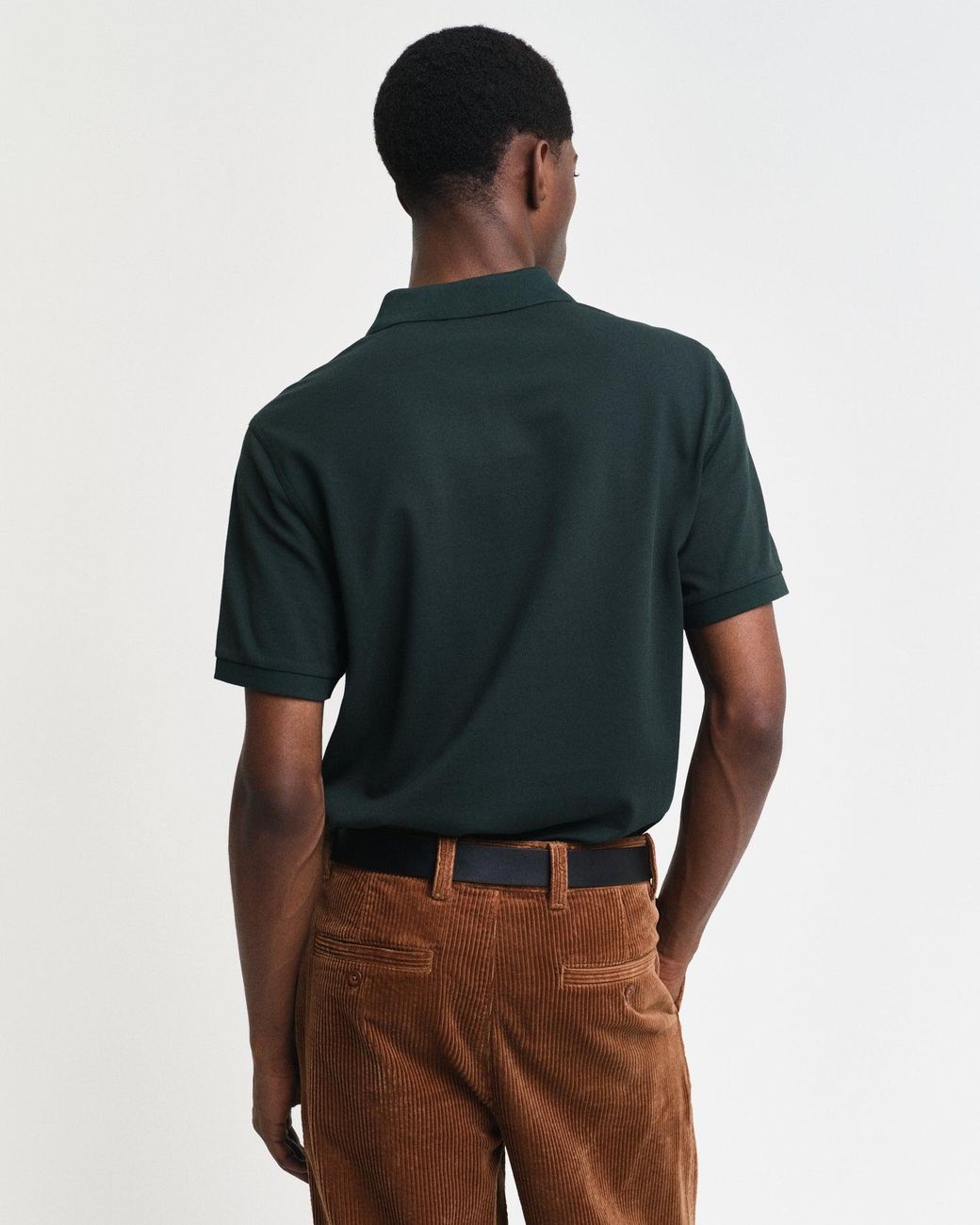 Gant Green Regular Fit Short Sleeve Shield Logo Pique Polo for men