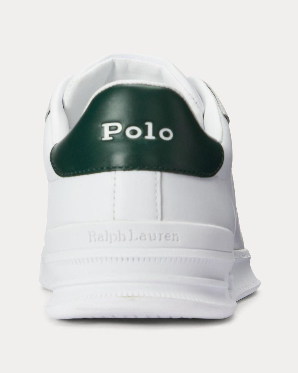 Ralph Lauren White Heritage Court Ii Nappa Leather Sneaker for men