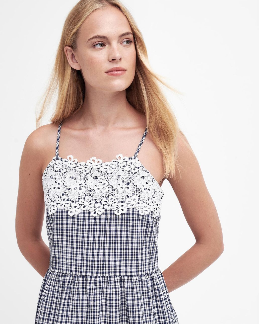 Barbour Gray Glamis Midi Dress